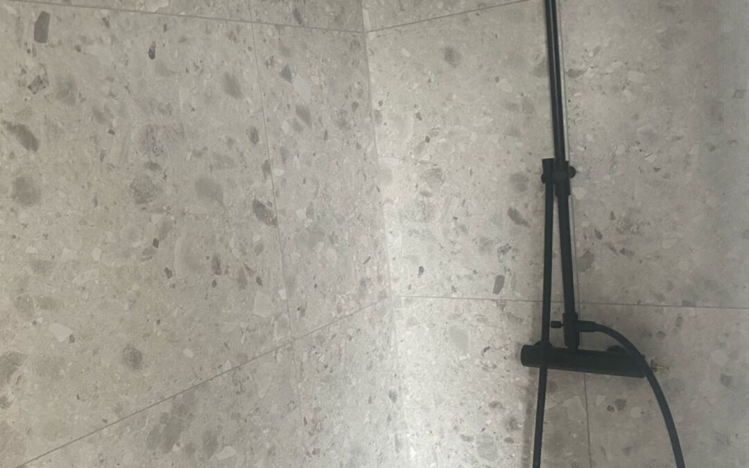 Pose carrelage salle de bains BELSELE