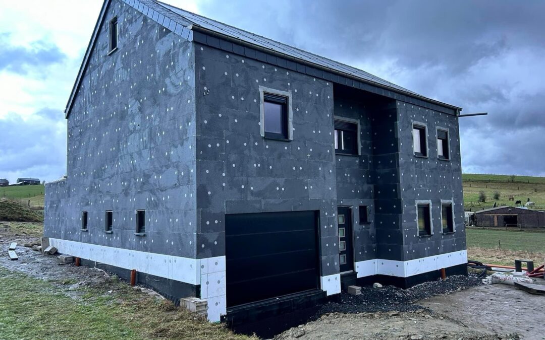 Façade isolant à Grez-Doiceau
